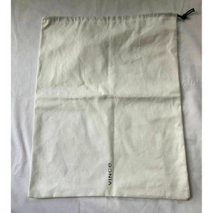 Vince DustBag Storage Cover Pouch Drawstring White 17.2" X 13.8"